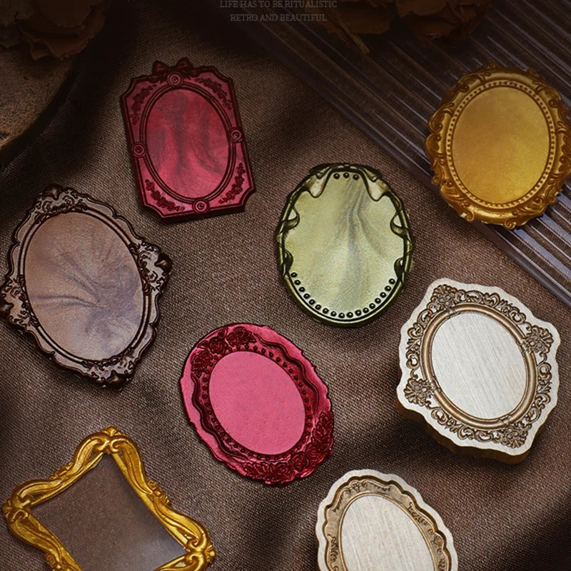 Retro Photo Frame Lacquer Seal Wax Stamp Head Copper Invitation Decor