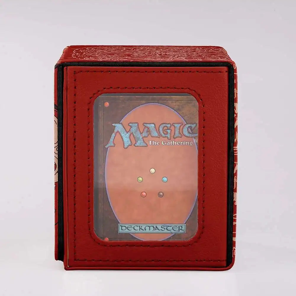 **** TCG 100+ Card Capacity Deck Box Dragon Design Durable Storage for YGO Magic