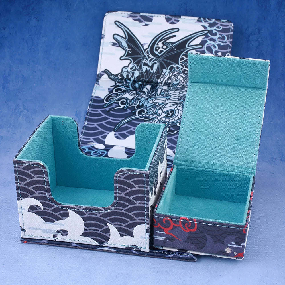 **** Gacha Deck Box for PTCG Cards Trading Card Storage with Display Window