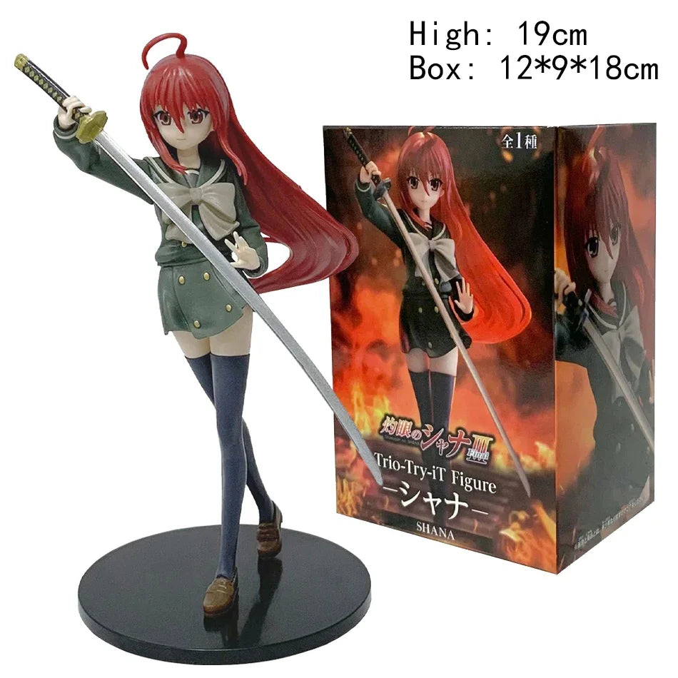 FuRyu Shakugan No Shana Shana Anime Action Figure Set 19CM PVC Model