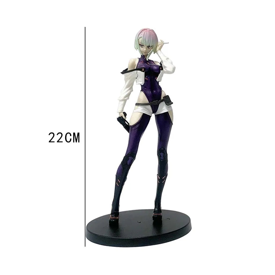 22CM Anime Cyberpunk Edgerunners Lucy Figure PVC Action Model Toy Gift