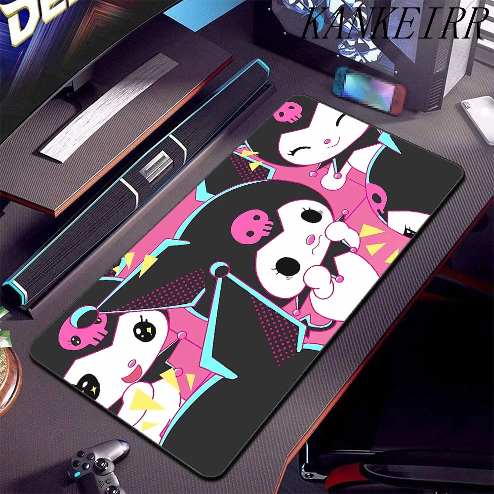 **** XXL Mouse Pad Anime Kuromi Desk Mat Gaming Rug 900x400 Waterproof Non-Slip