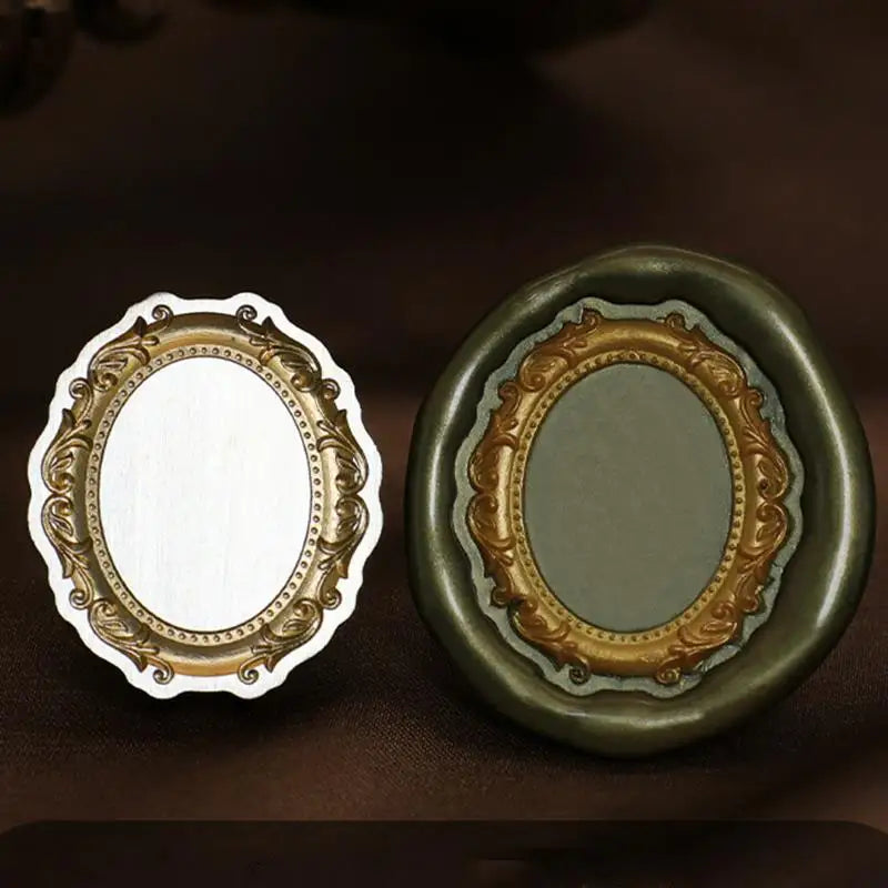 Retro Photo Frame Lacquer Seal Wax Stamp Head Copper Invitation Decor