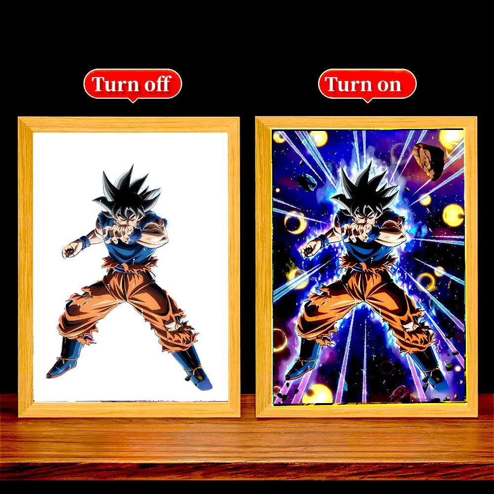 Dragon Ball Z! Goku Ultra Instinct Charge LED Light Painting Frame – A4/A5