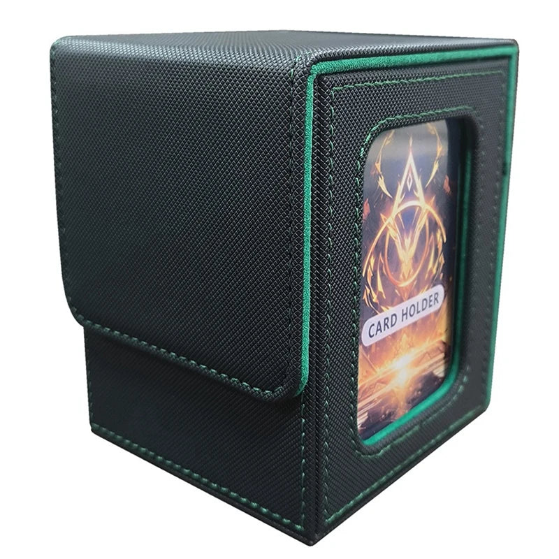 Color Display TCG Deck Box – 100+ Card Holder with Window