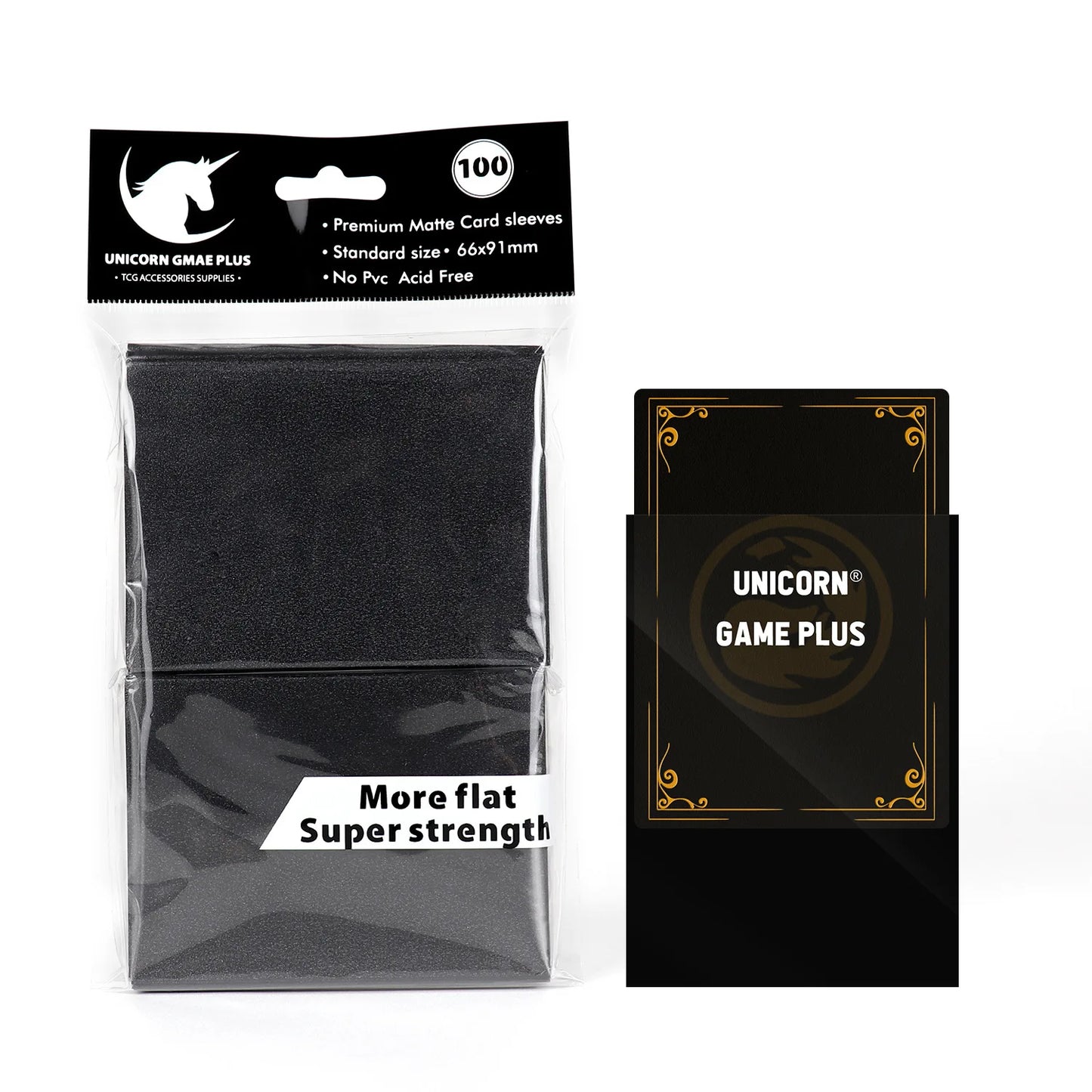 100PCS Matte Green Card Sleeves – 66x91mm Standard Size TCG Protectors