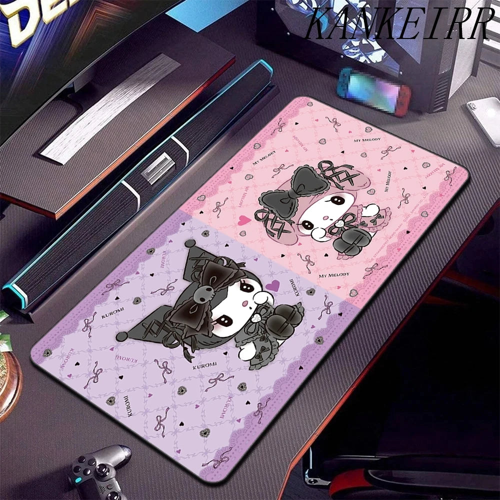 **** XXL Mouse Pad Anime Kuromi Desk Mat Gaming Rug 900x400 Waterproof Non-Slip
