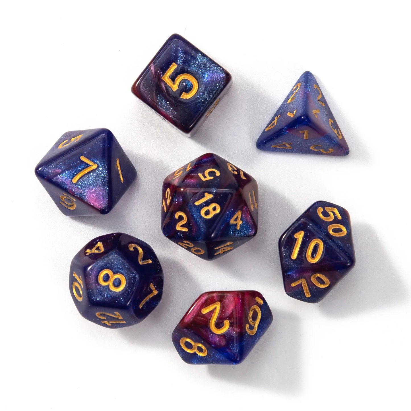 Polyhedral Dice Set for DND RPG Tabletop Roleplaying Games 7pcs