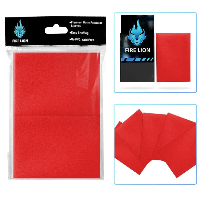 Fire Lion Matte Card Sleeves – 66x91mm (100 Pack)
