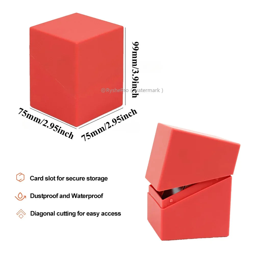 Card Storage Deck Box – Holds 100+ TCG/MTG/YGO/Baseball Cards + Divider