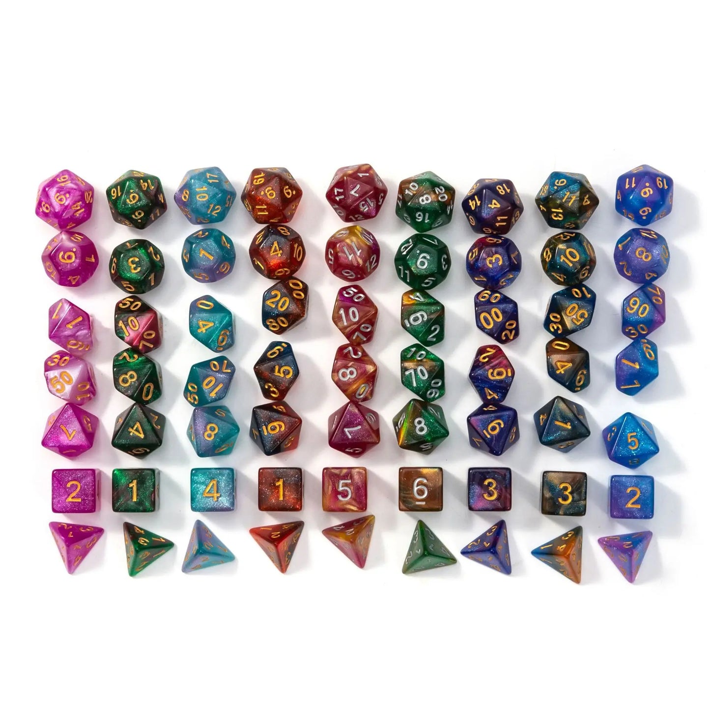 Polyhedral Dice Set for DND RPG Tabletop Roleplaying Games 7pcs
