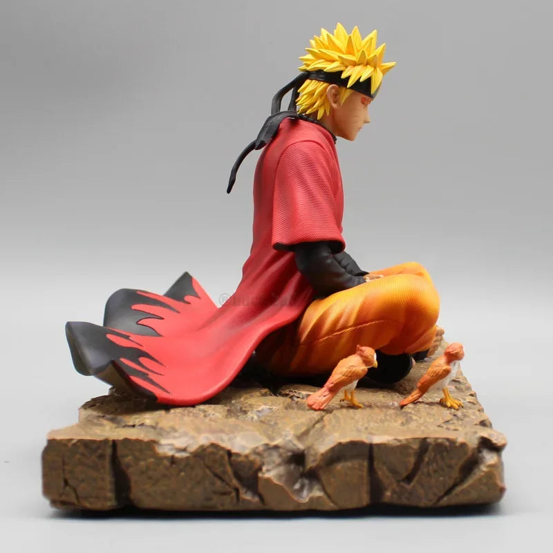 Uzumaki Naruto Meditation Figure – PVC Anime Statue with Screen Display