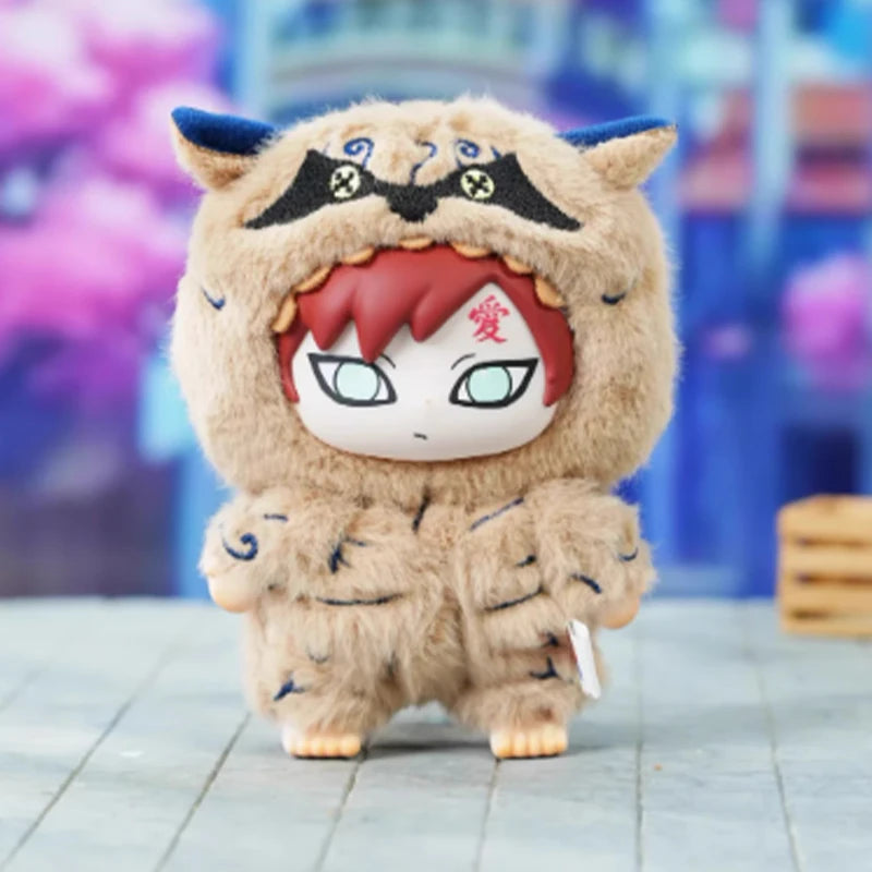 Naruto Beast Party Plush Keychains Blind Box Eaki Top Toy