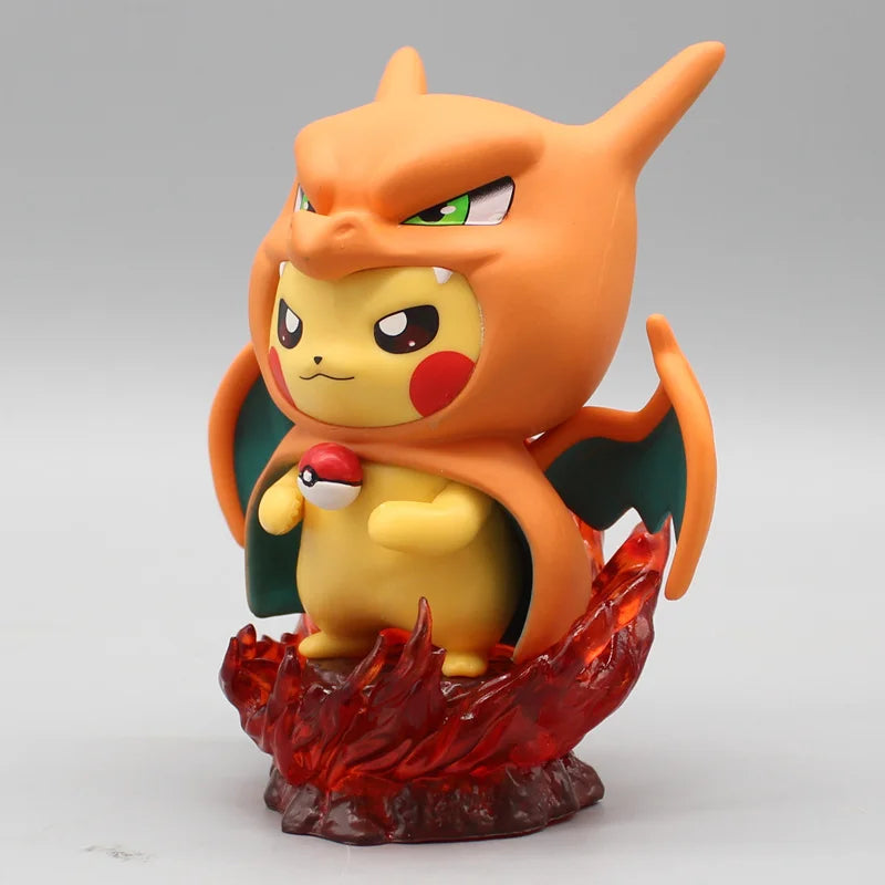 Charizard Pikachu Figurine – Pokémon Cosplay Model Toy