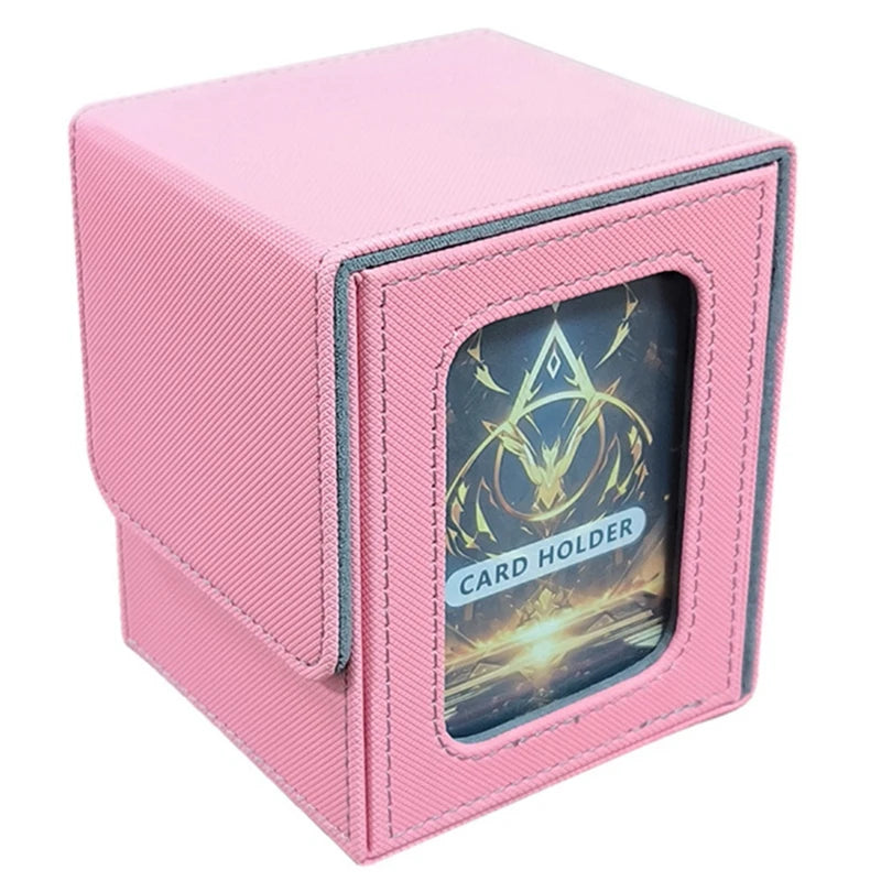Color Display TCG Deck Box – 100+ Card Holder with Window