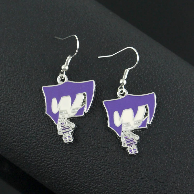 Invader Zim | Gaz Membrane Chibi Drop Earrings – Zinc-Alloy Cosplay Jewelry Pair