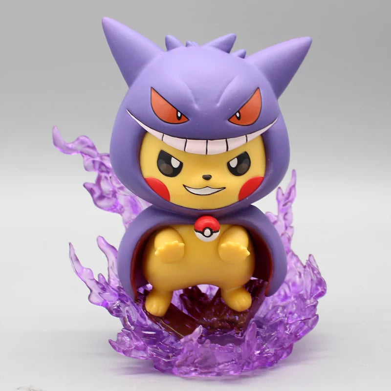Gengar Pikachu Figurine – Pokémon Cosplay Model Toy