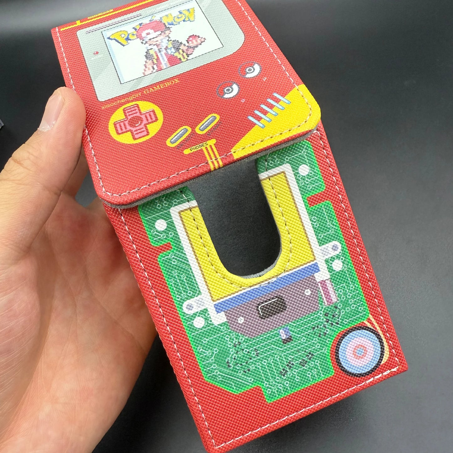 Diy Ptcg Trainer Ash Ketchum Iono Pixel Card Storage Box Anime Gift