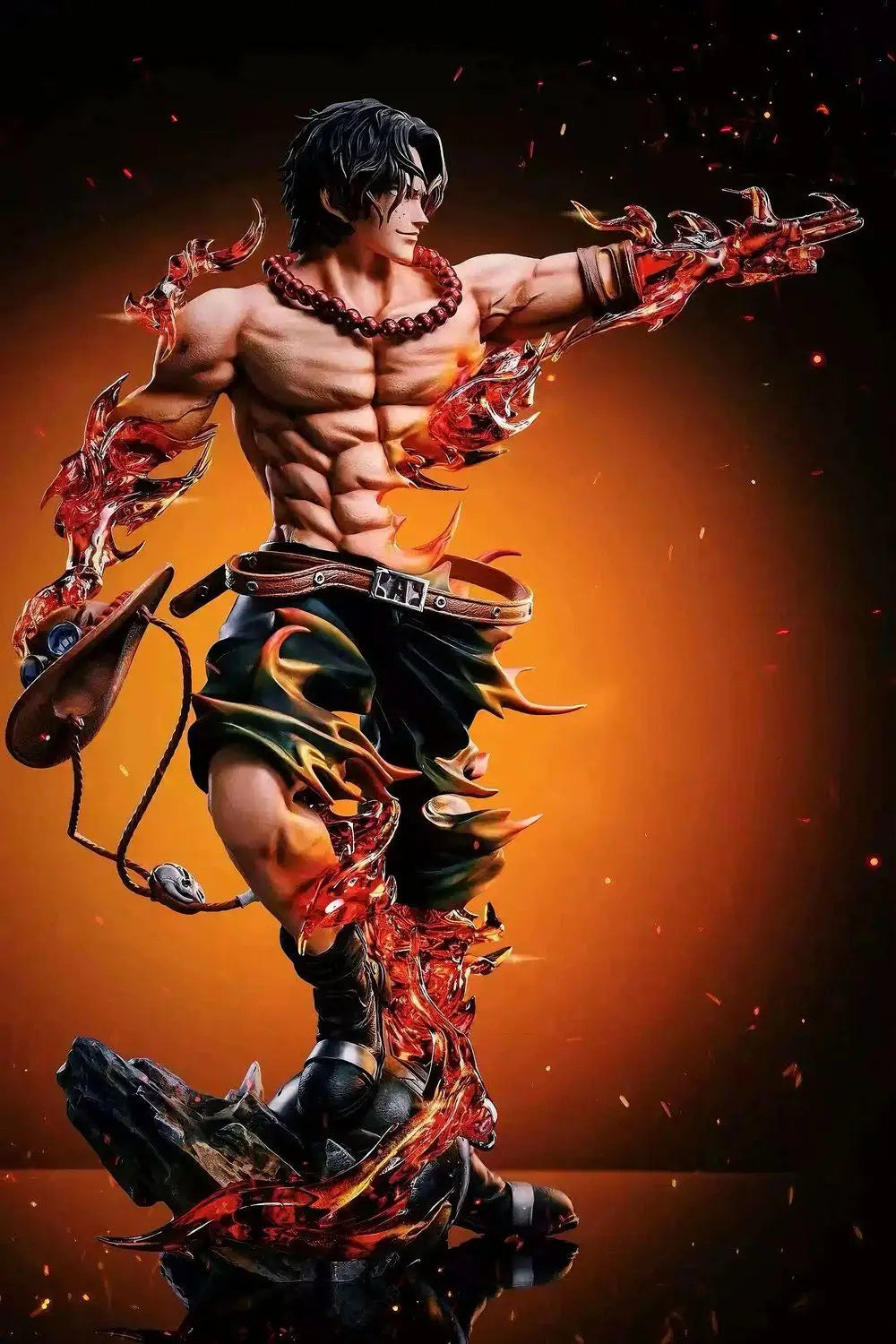 10.2" Ace Figure – One Piece PVC Fire Fist Anime Statue
