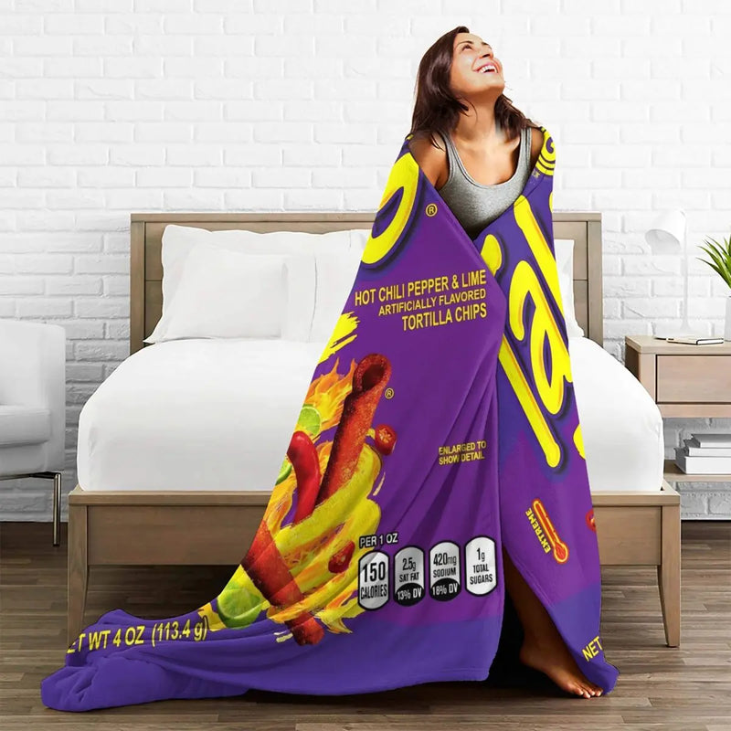 Takis Chili Blanket – Spicy Snack-Inspired Flannel Throw