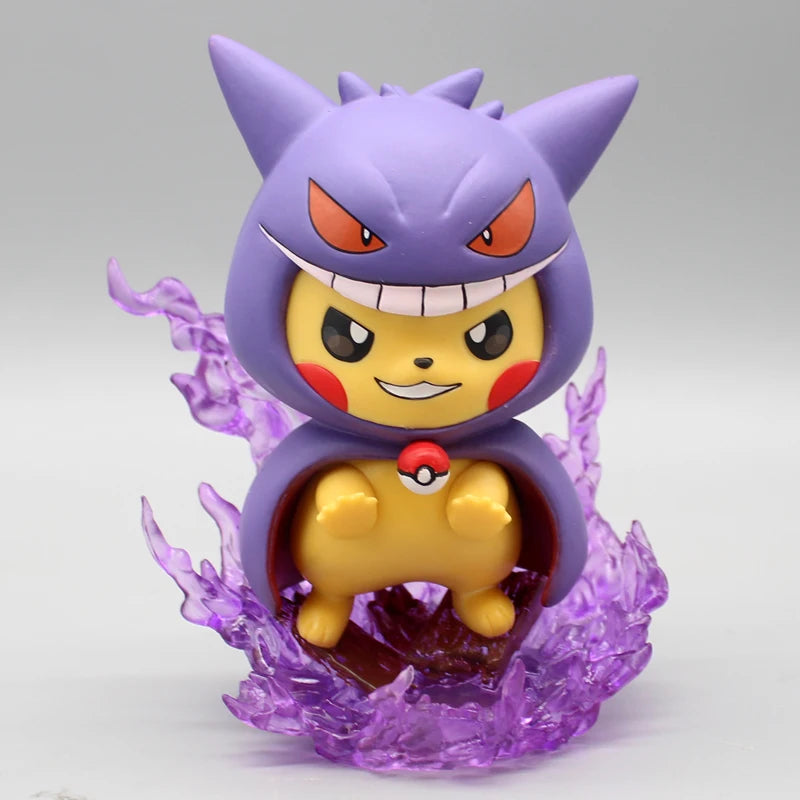 Gengar Pikachu Figurine – Pokémon Cosplay Model Toy
