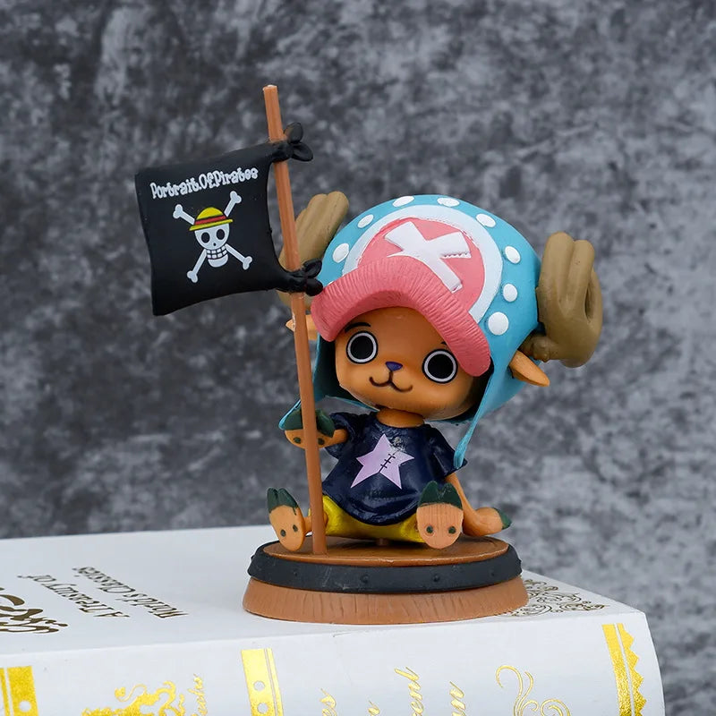 One Piece Chopper Figure 3.5 Inch PVC Flag Edition Statue Collectible
