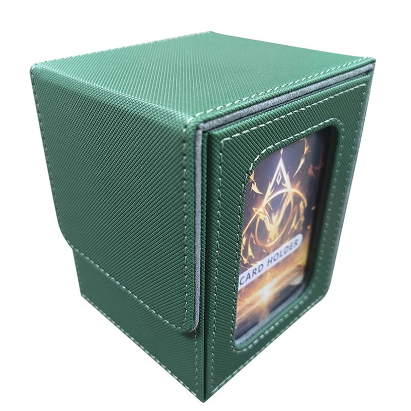 Color Display TCG Deck Box – 100+ Card Holder with Window