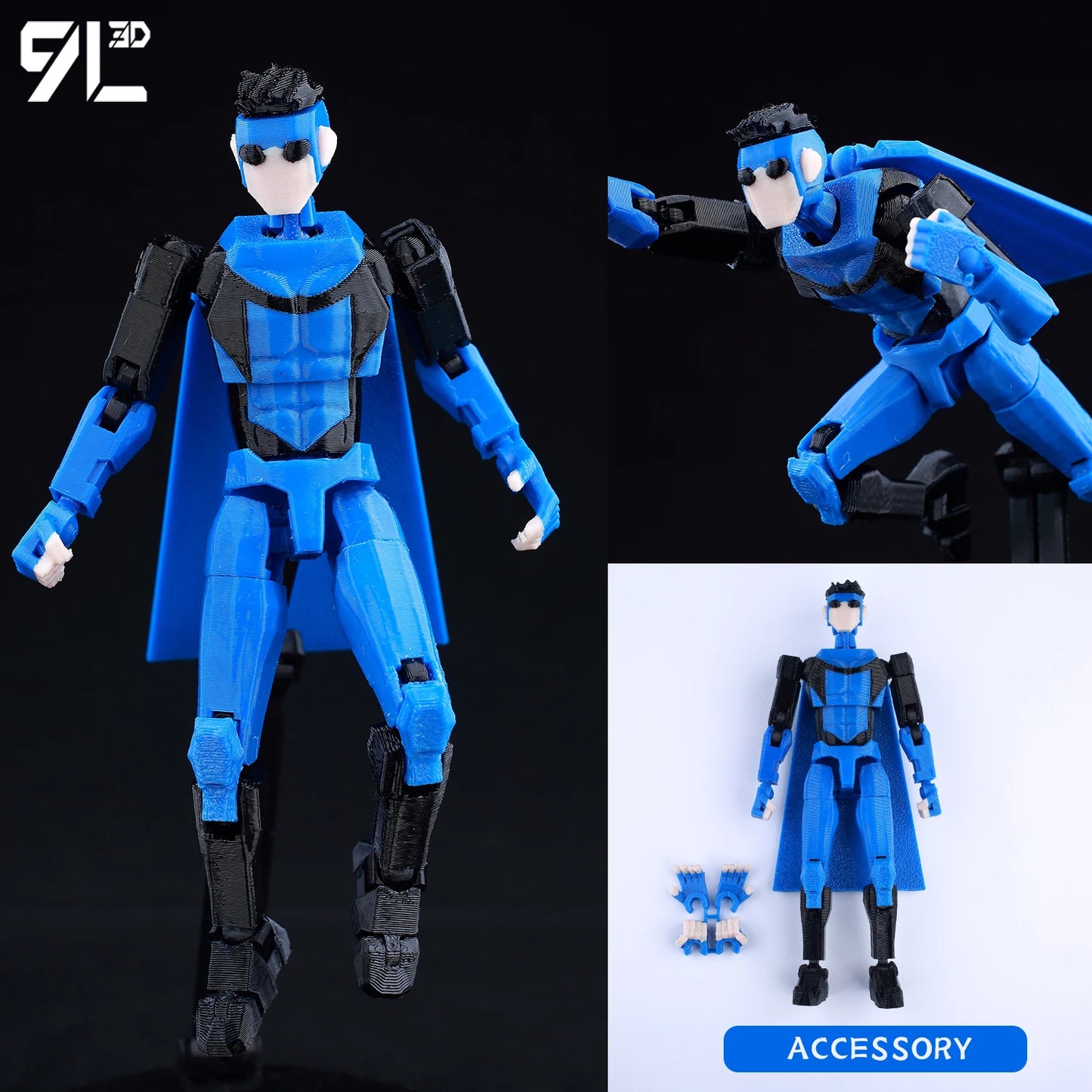 9L3D “Lucky Dummy 13” Invincible Stealth Suit Figure – 5.5-Inch Invincible Series Action Model