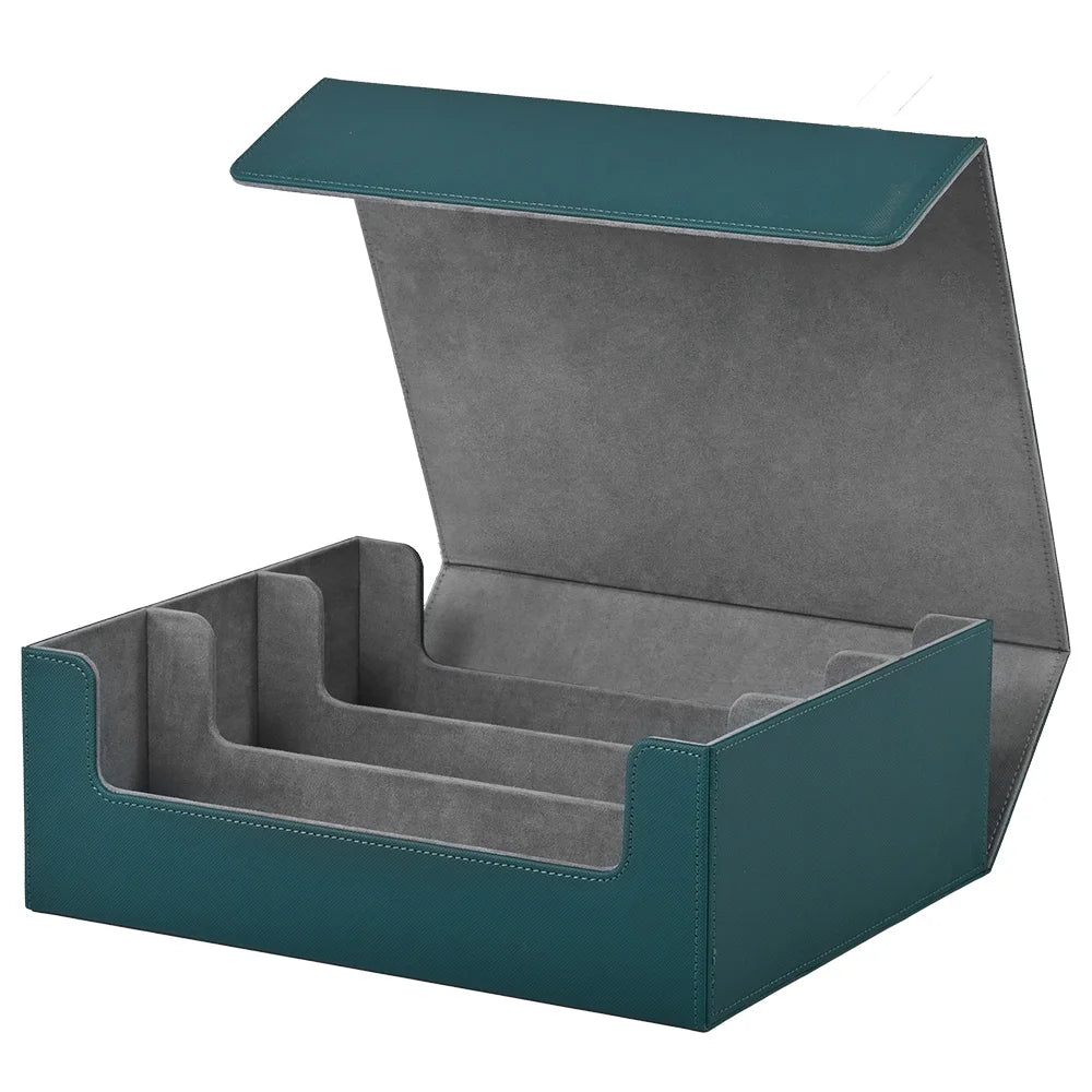 PU Leather Trading Card Storage Box – Holds 1800+ Cards