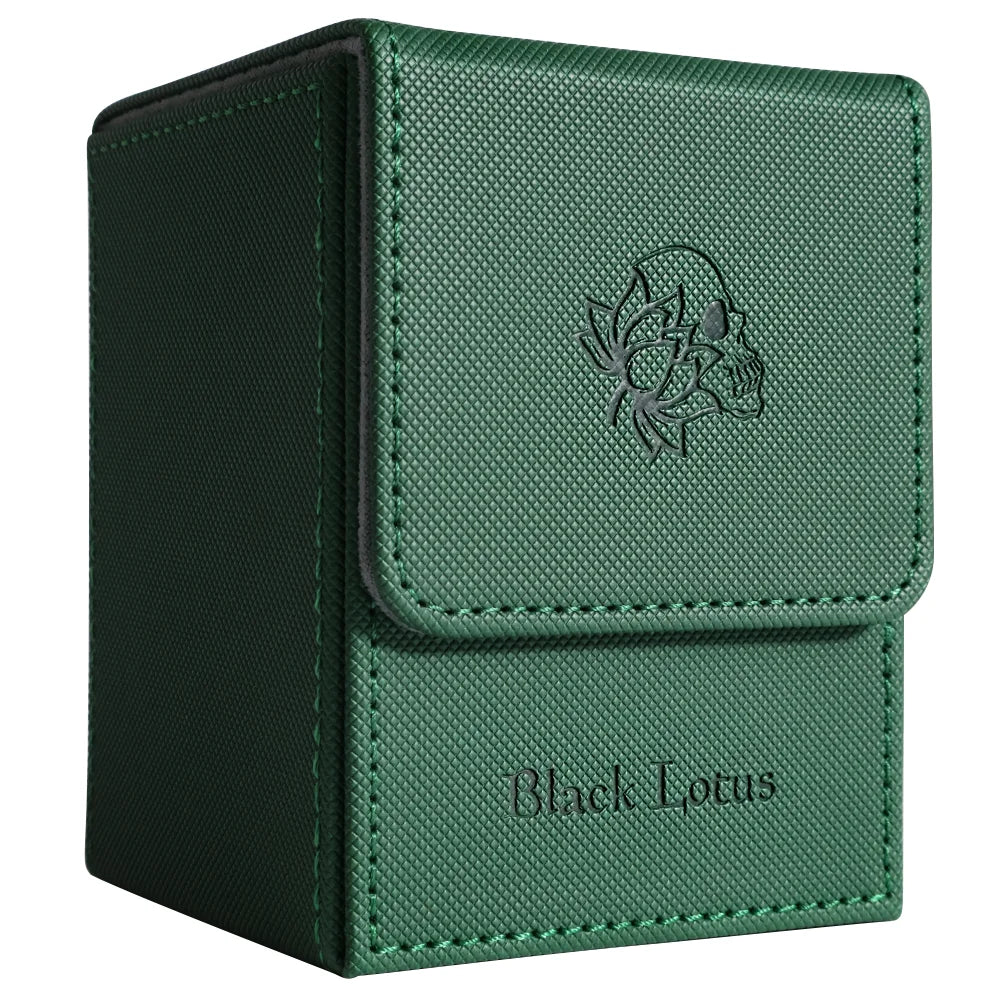 PU Leather Magnetic Deck Box – Fits 100+ Sleeved Cards for MTG/PTCG