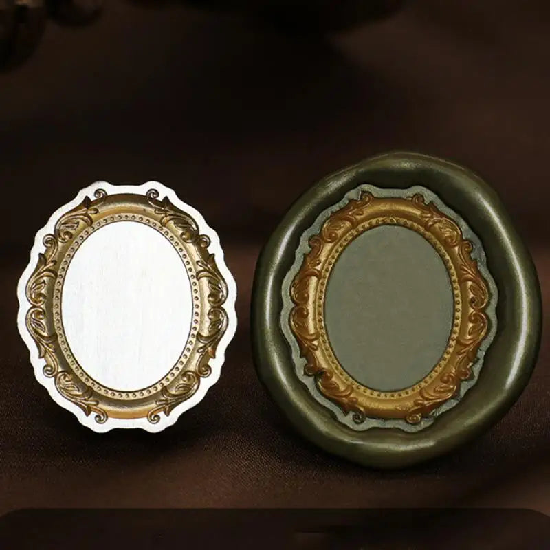Retro Photo Frame Lacquer Seal Wax Stamp Head Copper Invitation Decor