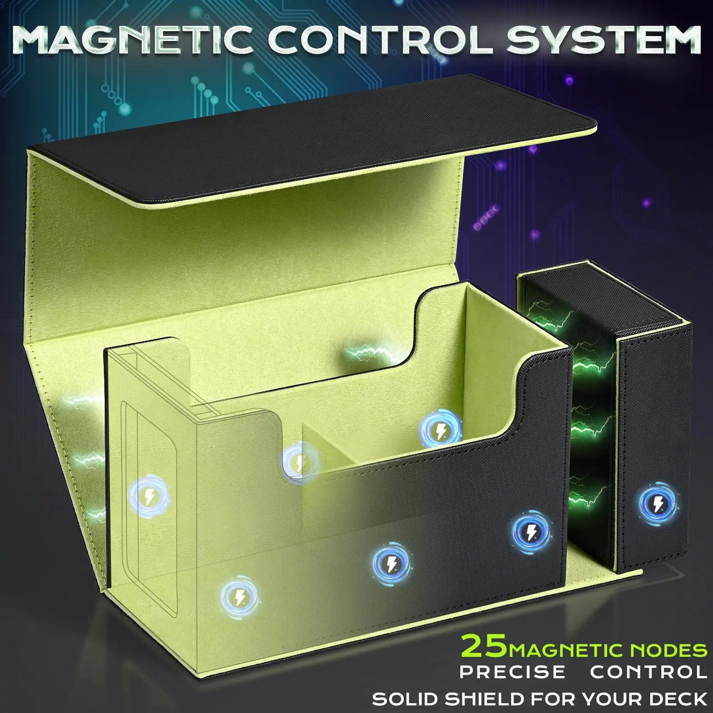 Card Deck Box Display Window Perfect Gift MTG Commander Holds 200 Cards