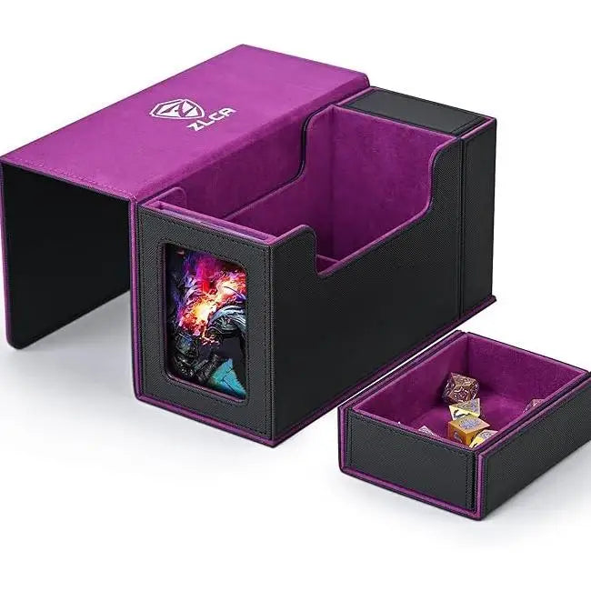 Card Deck Box Display Window Perfect Gift MTG Commander Holds 200 Cards