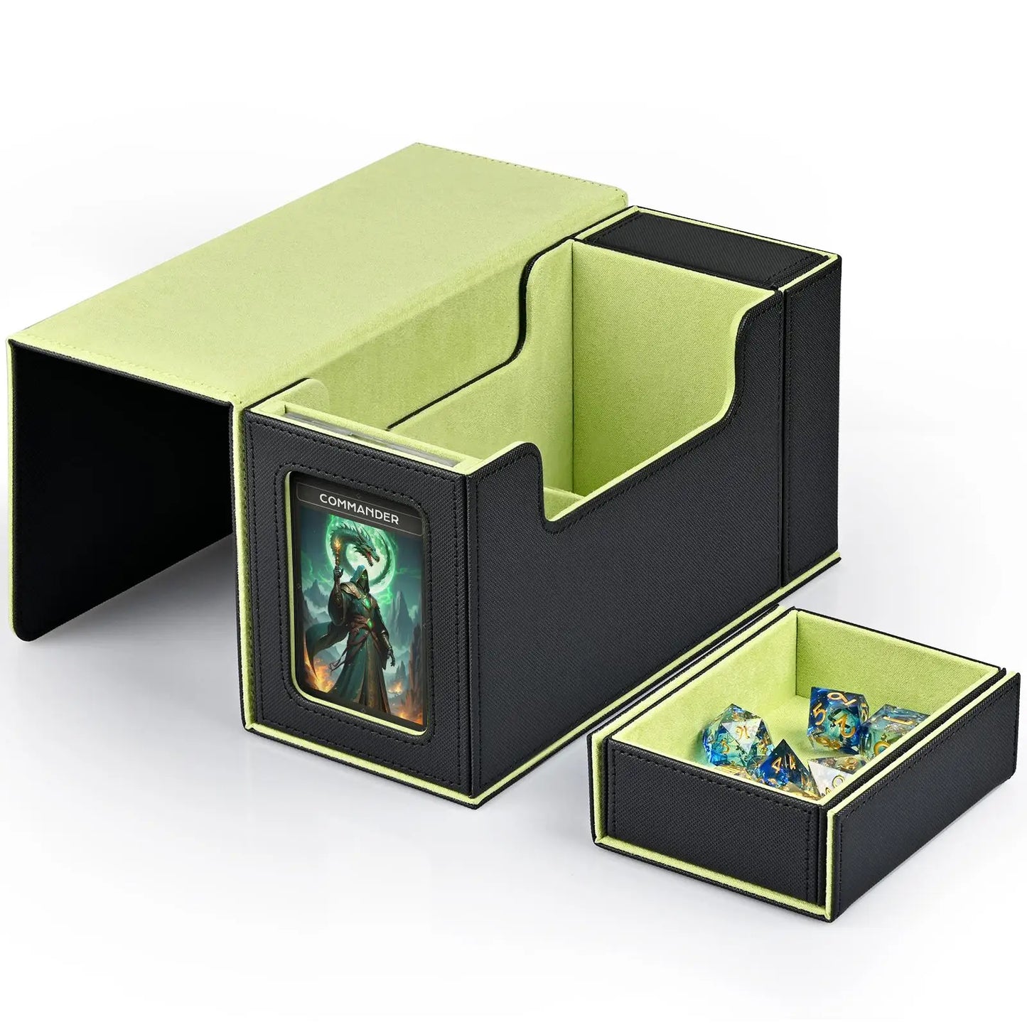Card Deck Box Display Window Perfect Gift MTG Commander Holds 200 Cards