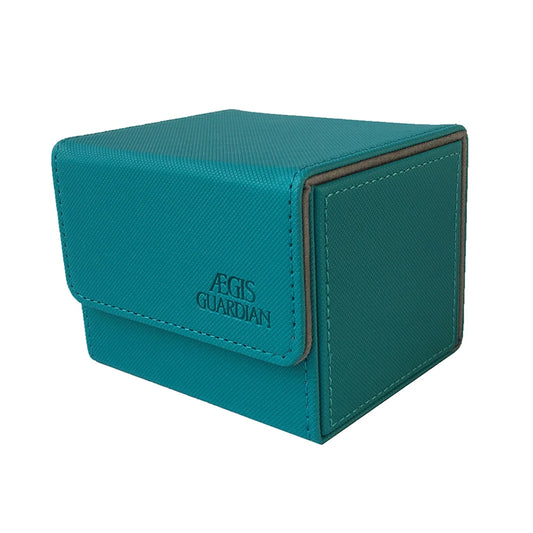 AEGIS GUARDIAN 100+ Side-Loading Deck Box – Sky Blue Card Case for TCG