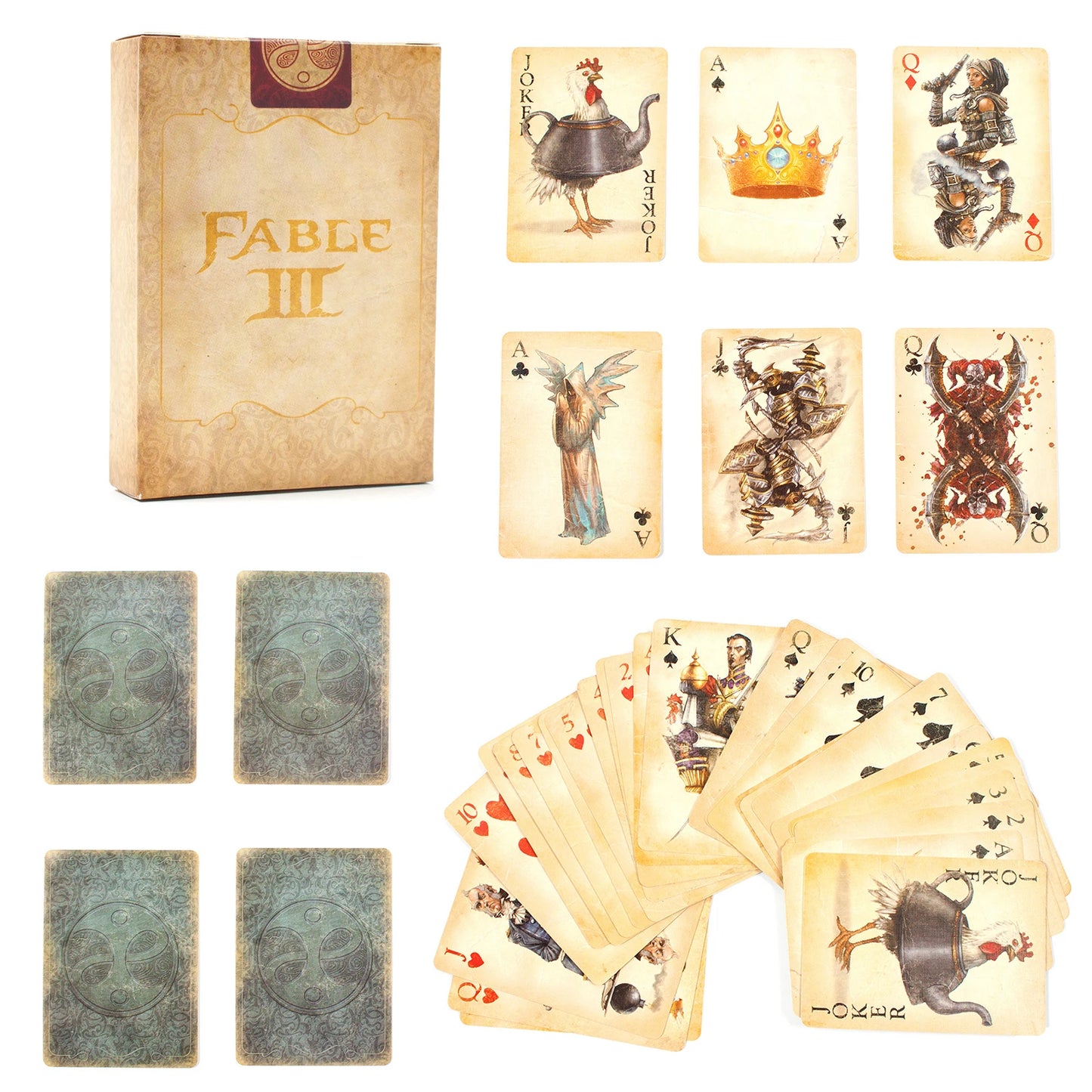 Vintage FABLE 3 Limited Collector's Edition Playing Cards Never Opened