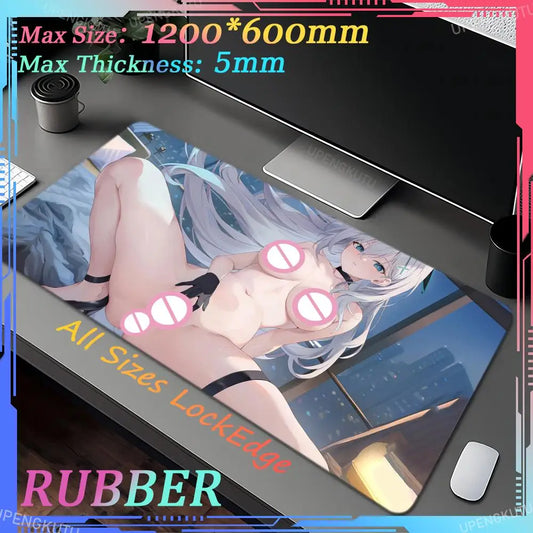 City Lights Anime Girl XXL Mouse Pad Playmat