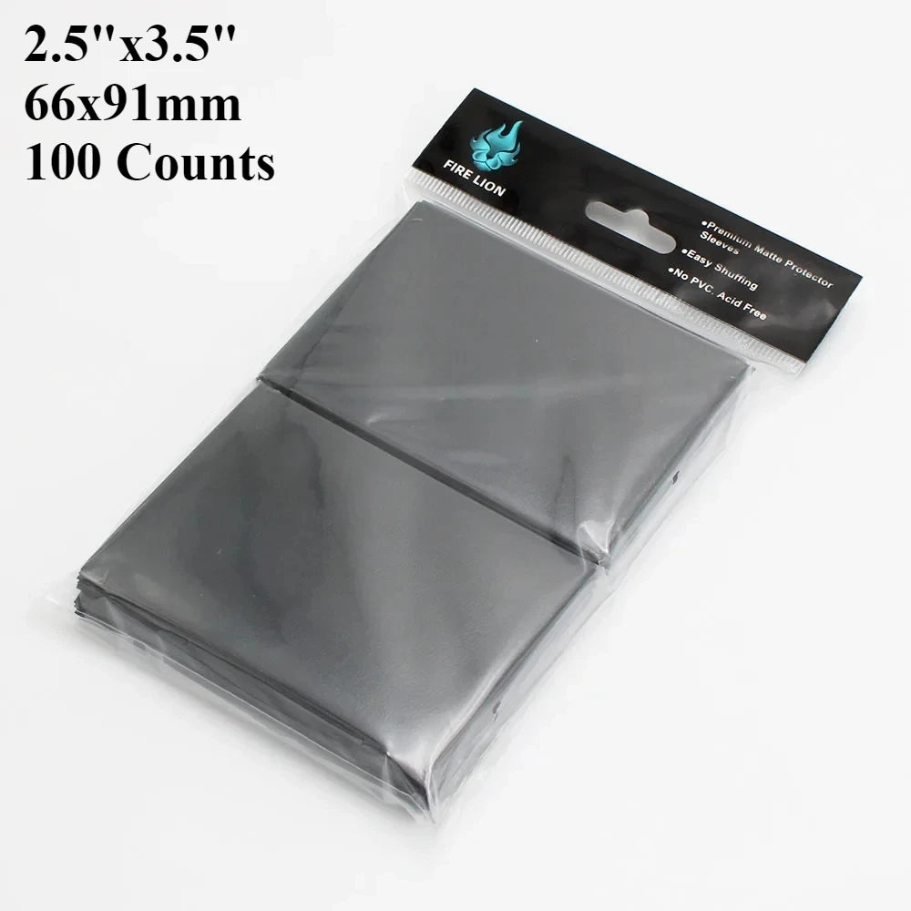 RyshePro Matte Card Sleeves – 66 × 91 mm (Standard / Pokémon & MTG Size) – 100 ct – Rainbow Color Range