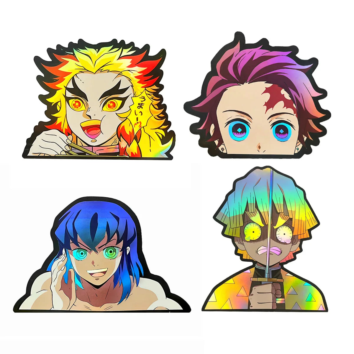 Zenitsu Agatsuma Holographic Sticker – Thunder Breathing Anime Decal