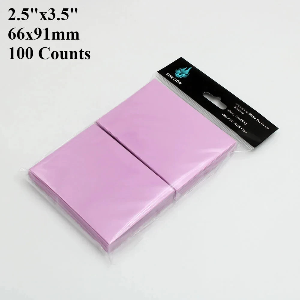 RyshePro Matte Card Sleeves – 66 × 91 mm (Standard / Pokémon & MTG Size) – 100 ct – Rainbow Color Range