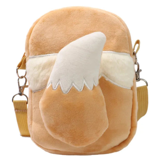 Pokemon Eevee Tail Plush Shoulder Bag – 7.9" Crossbody Purse for Fans & Kids