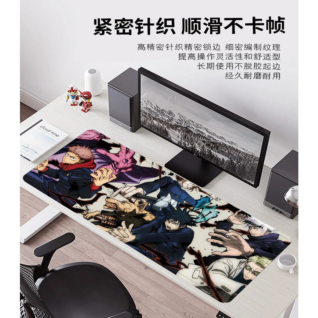 Jujutsu Kaisen Large Mouse Pad Non Slip Gaming Desk Mat Anime Design
