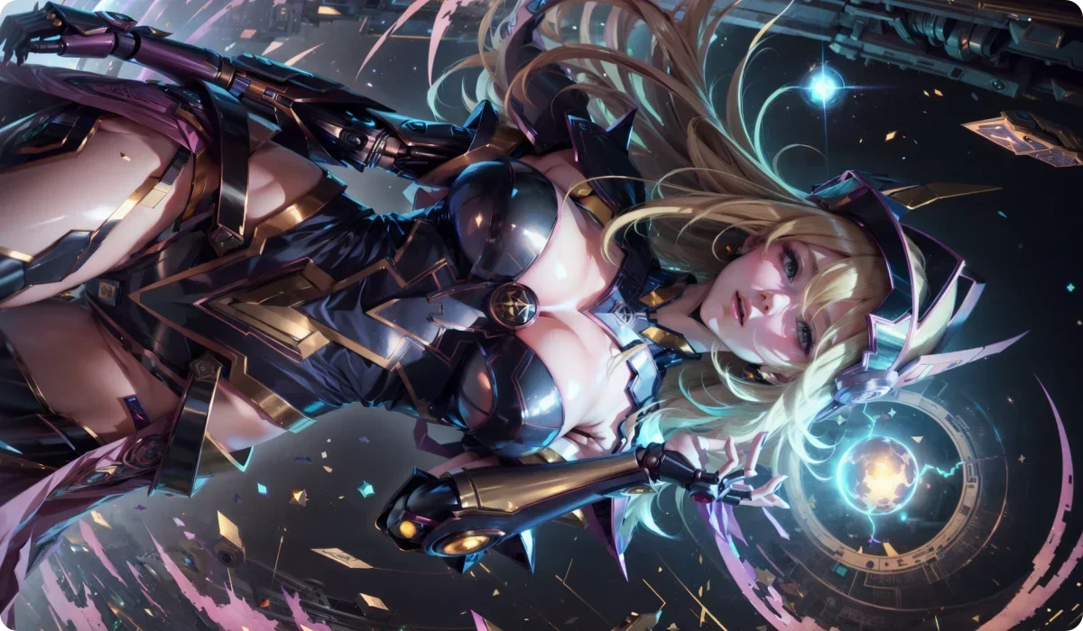 YuGiOh Dark Magician Girl Playmat TCG Mat Gaming Mouse Pad 600x350mm