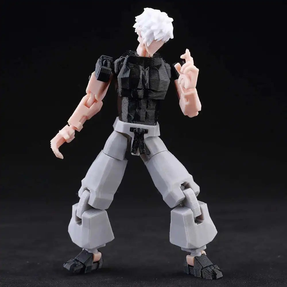 9L3D “Lucky Dummy 13” Gojo-Inspired Action Figure – 5.5 in Multi-Jointed Poseable Model