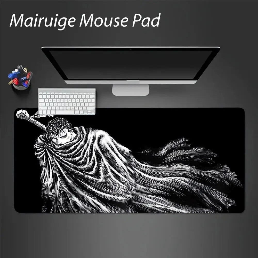 Berserk Guts Anime Mouse Pad XXL Rubber Anti-slip Gaming Desk Mat