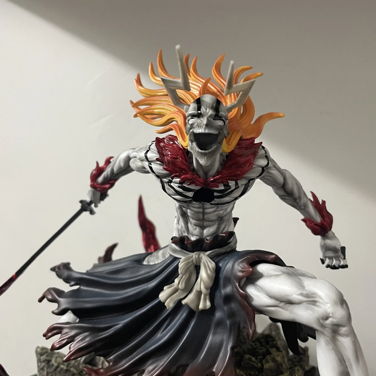 **** Bleach Ichigo Hollowfied Action Figure 23cm Getsuga Tensho Collectible Toy