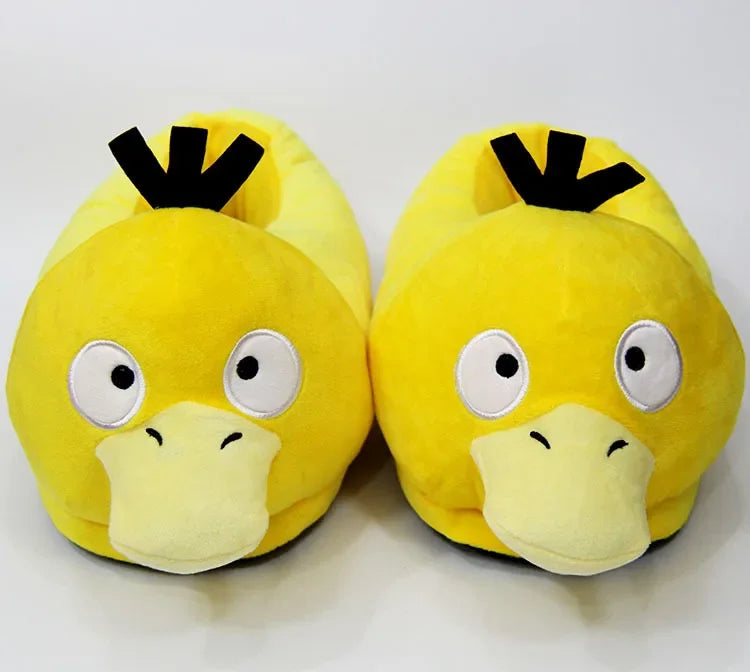 Pokemon Snorlax Plush Slippers Winter Warm Cotton Shoes Couple Gift