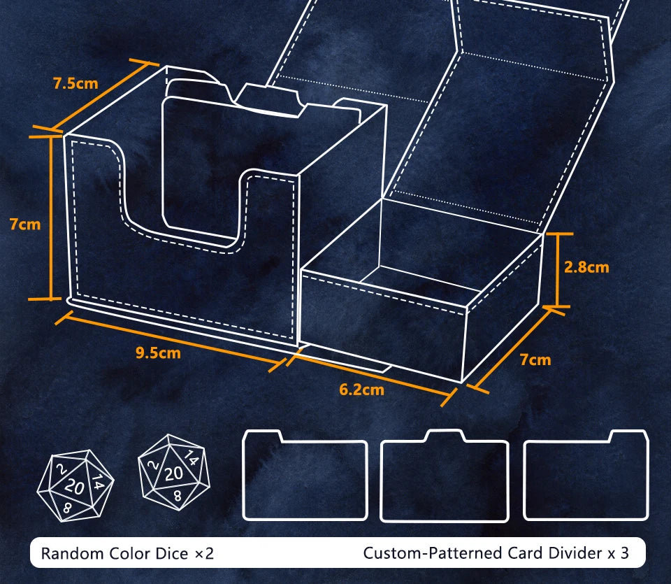 Gacha Dark Magician Girl Deck Box Dicewinder for YGO TCG Card Storage