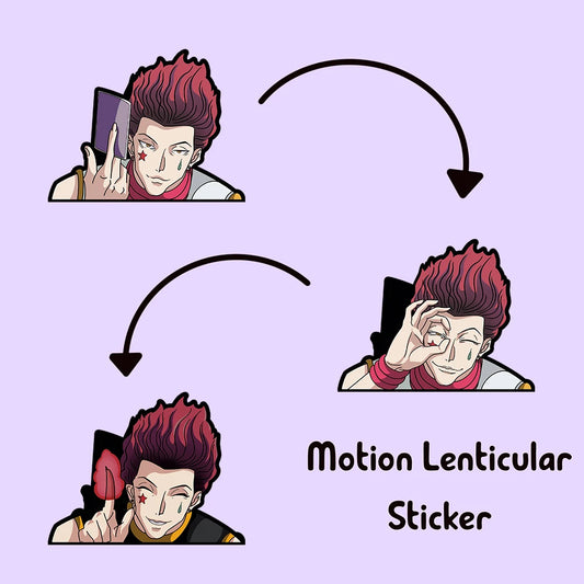 Hisoka 3D Motion Sticker – Hunter x Hunter Anime Decal