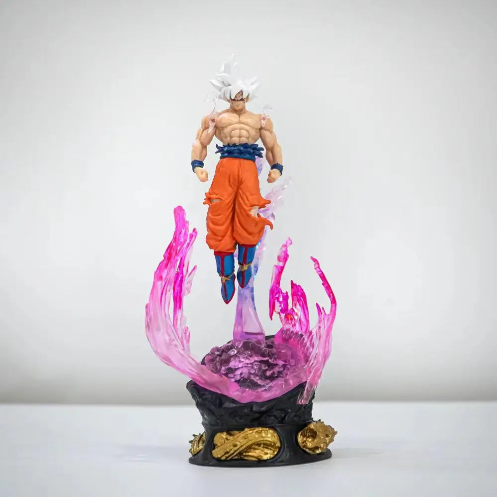 24cm Anime Dragon Ball Son Goku Ultra Instinct Action Figure Model Gift